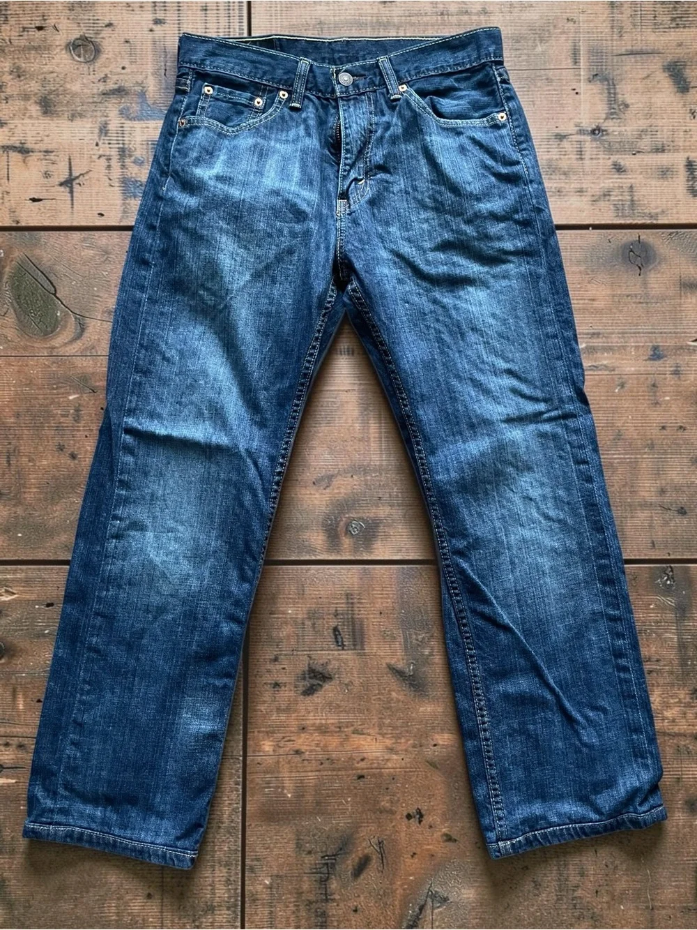 Levi's 505 Men's Indigo Blue Straight Jeans Size 30x30